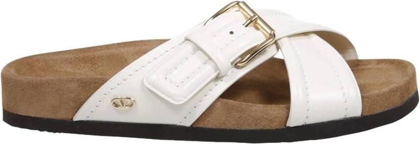 Valentino Garavani Stijlvolle Slip-On Sandalen met Kruisbanden