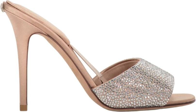 Valentino Garavani Strass Stiletto Hakken met Logo op de Achterkant