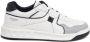 Valentino Garavani Stud Leren Sneakers Wit Zwart - Thumbnail 1
