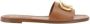 Valentino Garavani Bruin Leren Platte Sandalen Brown Dames - Thumbnail 1