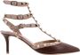 Valentino Garavani Hoge hakken 'Rockstud' Pumps in bruin - Thumbnail 1