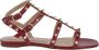 Valentino Garavani Studded Kalfsleren Enkelband Sandaal - Thumbnail 1