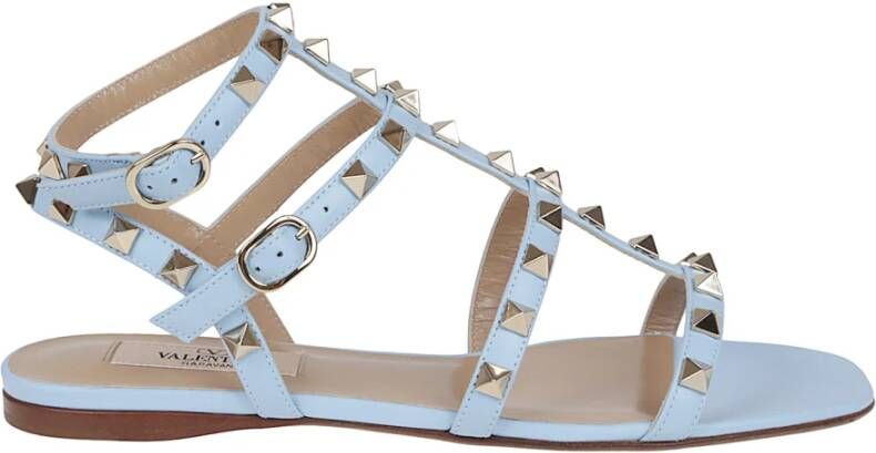 Valentino Garavani Studded Kalfsleren Enkelsandaal