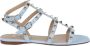 Valentino Garavani Studded Kalfsleren Enkelsandaal - Thumbnail 1