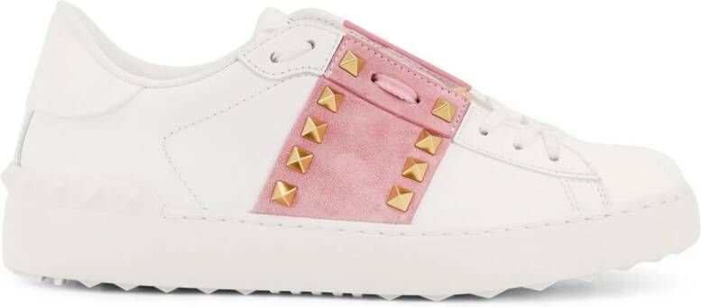 Valentino Garavani Studded Lace-Up Sneakers Made in Italy