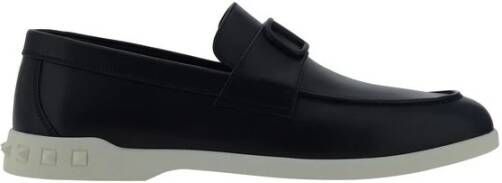 Valentino Garavani Studded Lederen Loafers Black Heren