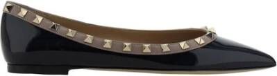 Valentino Garavani Studded Leren Ballerina met Taps Toelopend