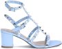 Valentino Garavani Studded Leren Dikke Hak Sandalen - Thumbnail 1