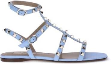 Valentino Garavani Studded Leren Enkelband Sandalen