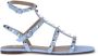 Valentino Garavani Studded Leren Enkelband Sandalen - Thumbnail 1