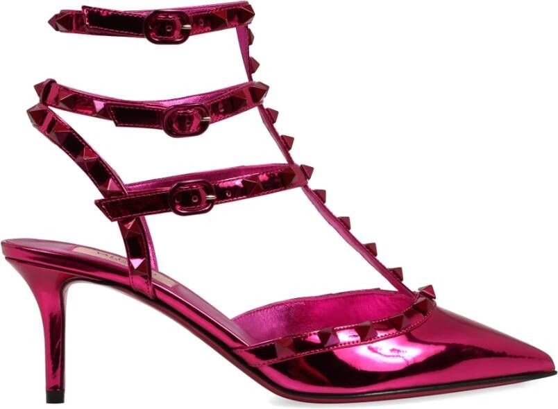 Valentino Garavani Studded Leather Slingback Pumps