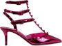 Valentino Garavani Studded Leather Slingback Pumps - Thumbnail 1