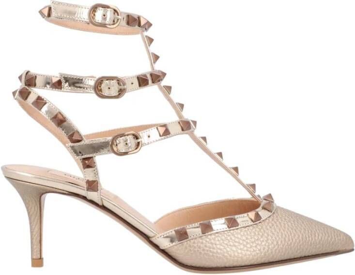 Valentino Garavani Studded Leren Slingback Pumps Multicolor