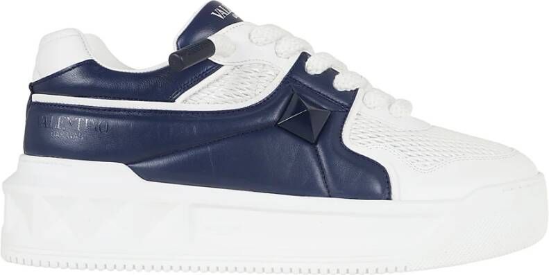 Valentino Garavani Studded Leren Sneaker White Heren