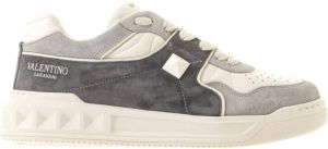 Valentino Garavani Studded Streetwear Sneakers Grijs Heren