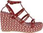 Valentino Garavani Studded Wedge Espadrilles met Enkelband - Thumbnail 1
