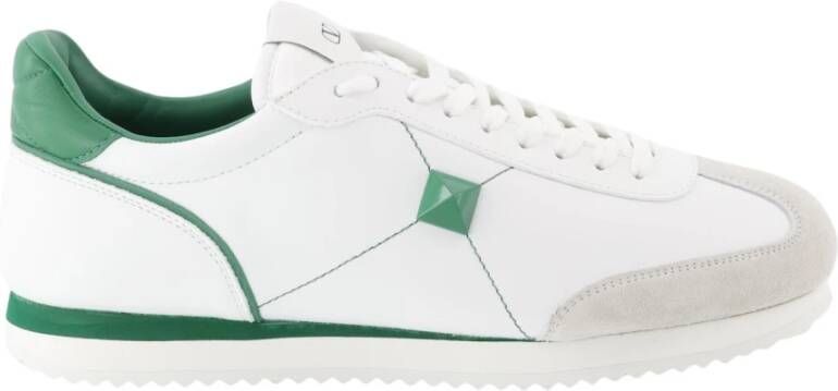 Valentino Garavani Studs Veterschoenen Green Heren