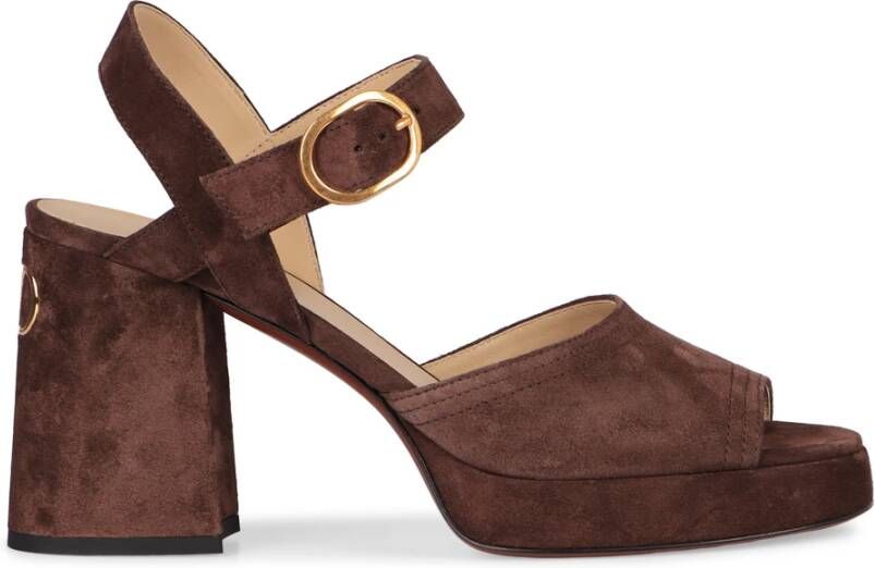 Valentino Garavani Suede Blokhak Sandalen