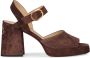 Valentino Garavani Suede Blokhak Sandalen - Thumbnail 1