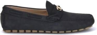 Valentino Garavani Suède Driver Loafers met VLogo Plaque