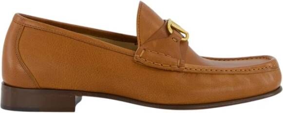 Valentino Garavani Tabak V-Logo Loafers