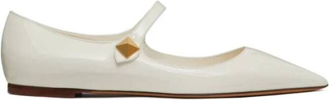 Valentino Garavani Tiptoe Ballerina's van lakleer