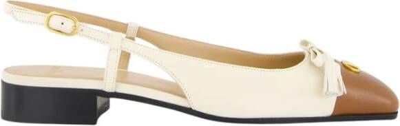 Valentino Garavani Tweekleurige Slingback Ballerina met Strik