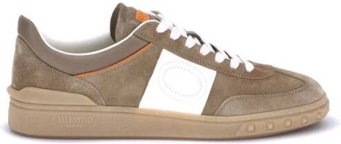Valentino Garavani Donker Khaki Ivoor Pompoen Sneaker