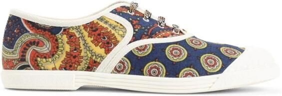 Valentino Garavani Bay By Bay Paisley-Print Denim Sneakers