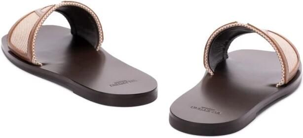 Valentino Garavani Beige VLogo Signature Sandalen Slip-On Stijl - Foto 2