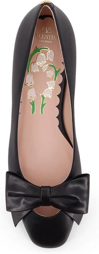 Valentino Garavani Zwarte Leren Ballerina's voor Vrouwen - Foto 3