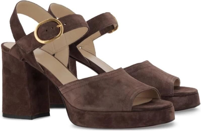 Valentino Garavani Bruine Sandalen voor een Stijlvolle Look