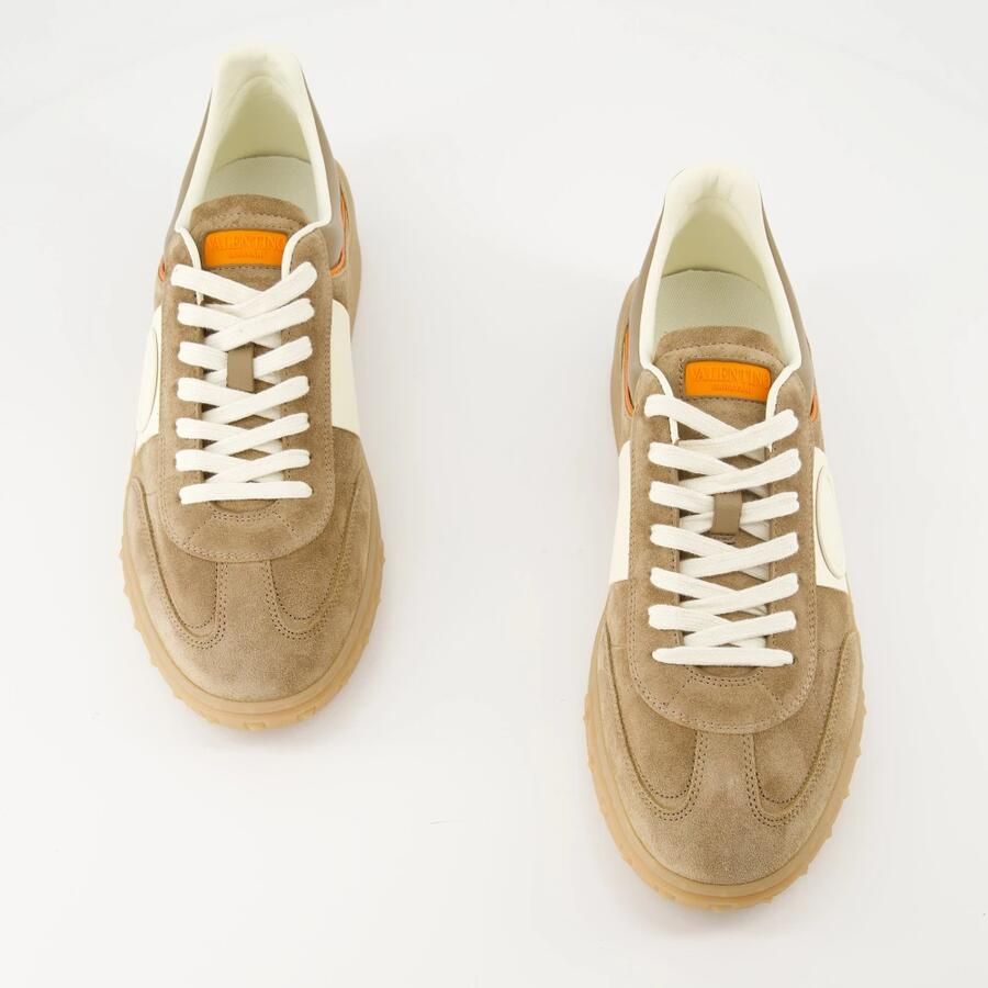 Valentino Garavani Donker Khaki Ivoor Pompoen Sneaker