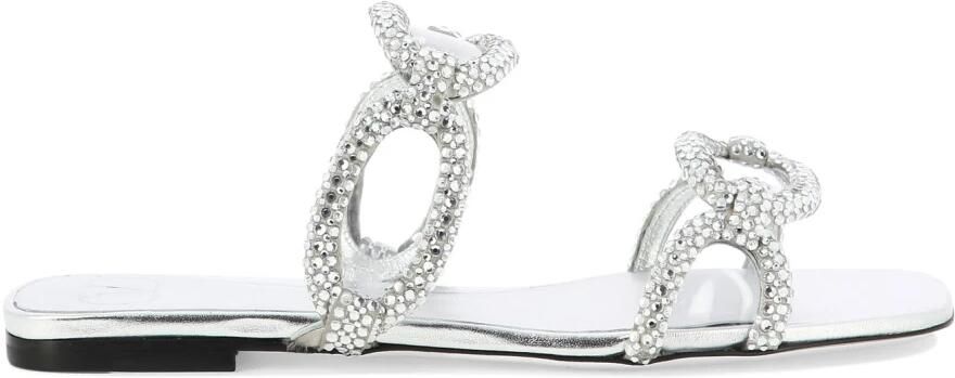 Valentino Garavani Zilveren Sandalen voor Vrouwen
