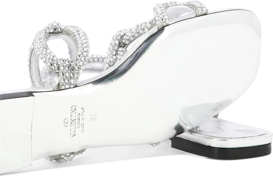 Valentino Garavani Zilveren Sandalen voor Vrouwen - Foto 2