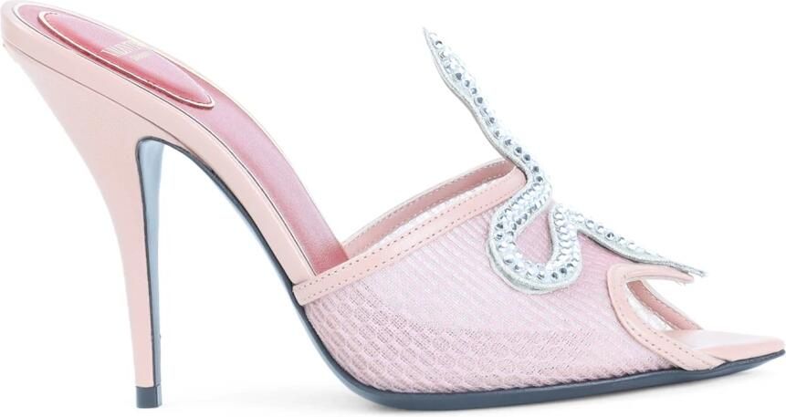 Valentino Garavani Coeur Vipère Mesh Slide Sandal