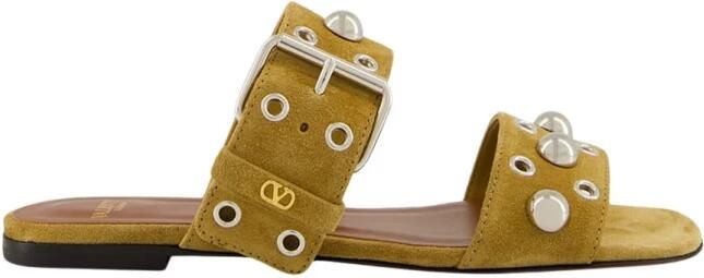 Valentino Garavani Crust leren sandalen met studs