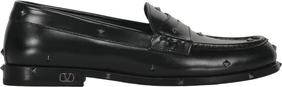 Valentino Garavani Elegante en verfijnde zwarte leren loafers - Foto 2