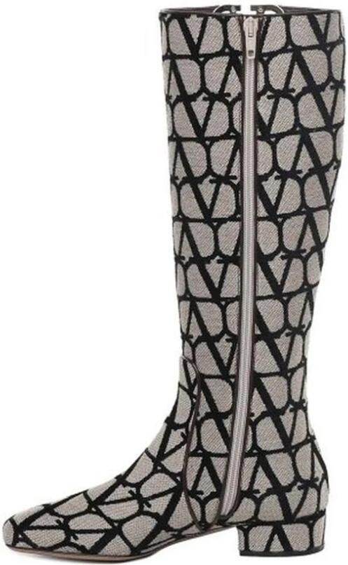 Valentino Garavani Fabric Lace-Up Boots - Foto 2