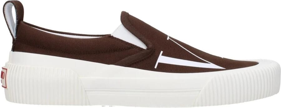 Valentino Garavani Bruine Slip-On Loafers met Logo's - Foto 2