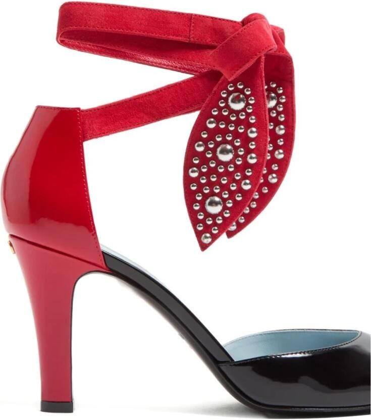 Valentino Garavani Sandalen Foliefoliage Sandal With Color-Block Design And Be in zwart - Foto 3