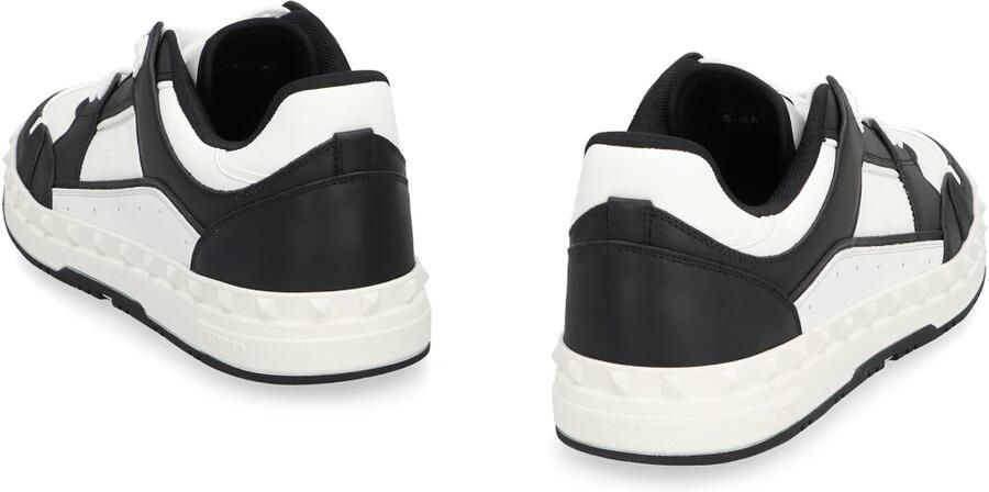 Valentino Freedots lage sneakers met leren inzetstukken Black Heren - Foto 2