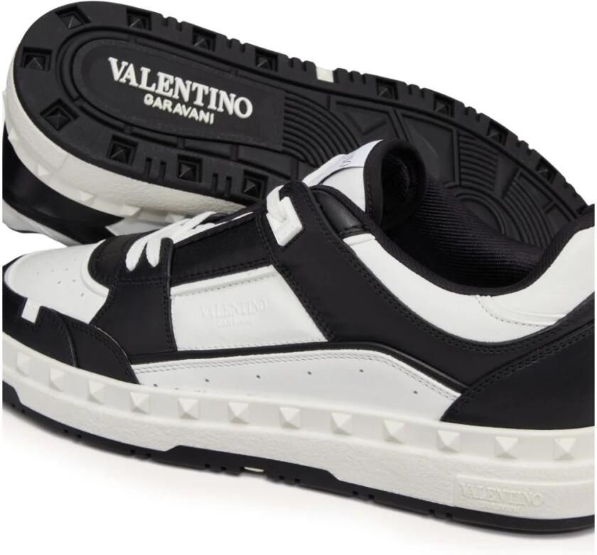 Valentino Freedots lage sneakers met leren inzetstukken Black Heren - Foto 2