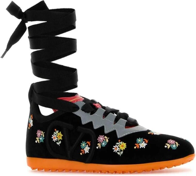 Valentino Garavani Geborduurde Sneakers met Strikbanden - Foto 2