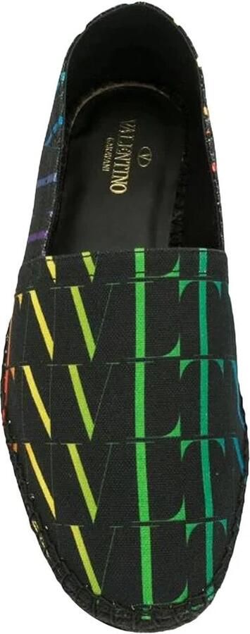 Valentino Garavani Multicolor Vlnt Slip-On Espadrillas Black
