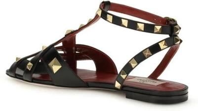 Valentino Garavani Goatskin Flat Sandals with Ankle Strap - Foto 2