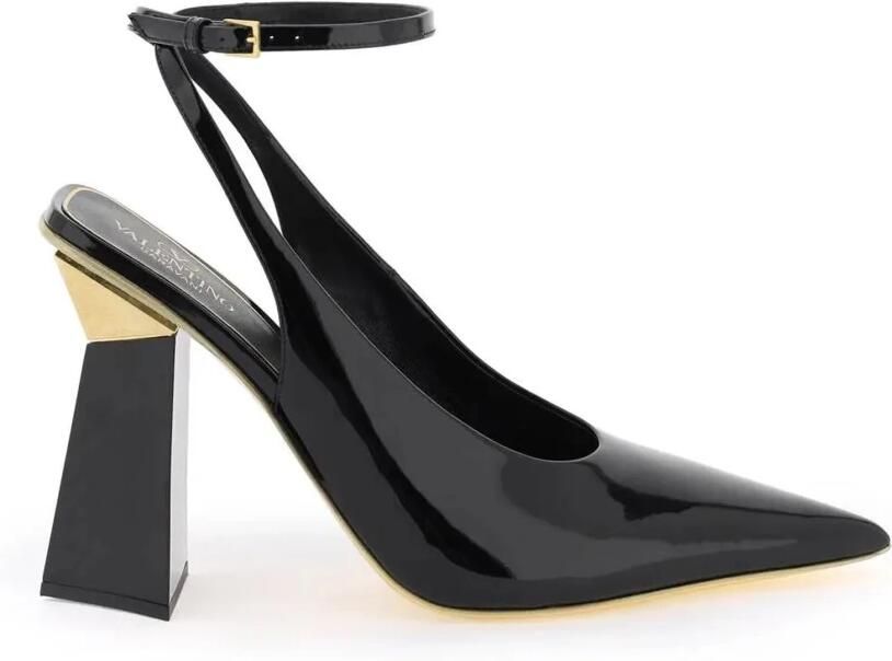 Valentino Garavani Hyper One Stud Pumps van Patentleer Black Dames - Foto 3