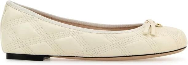 Valentino Garavani Ivory Leren Ballerina's