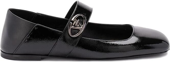 Valentino Garavani Leather Locker Ballerina Flats - Foto 2