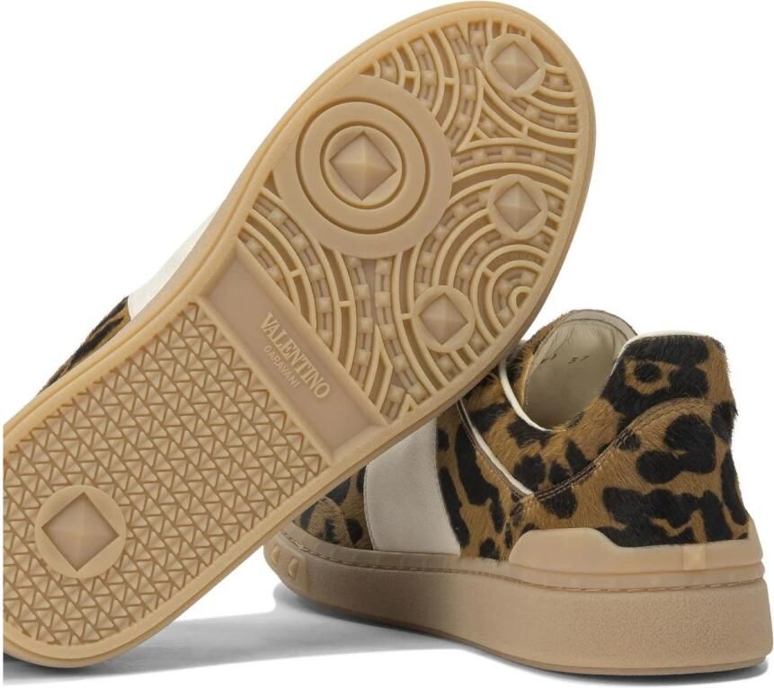 Valentino Garavani Leopard Print Calf Hair & Leather Sneakers - Foto 2